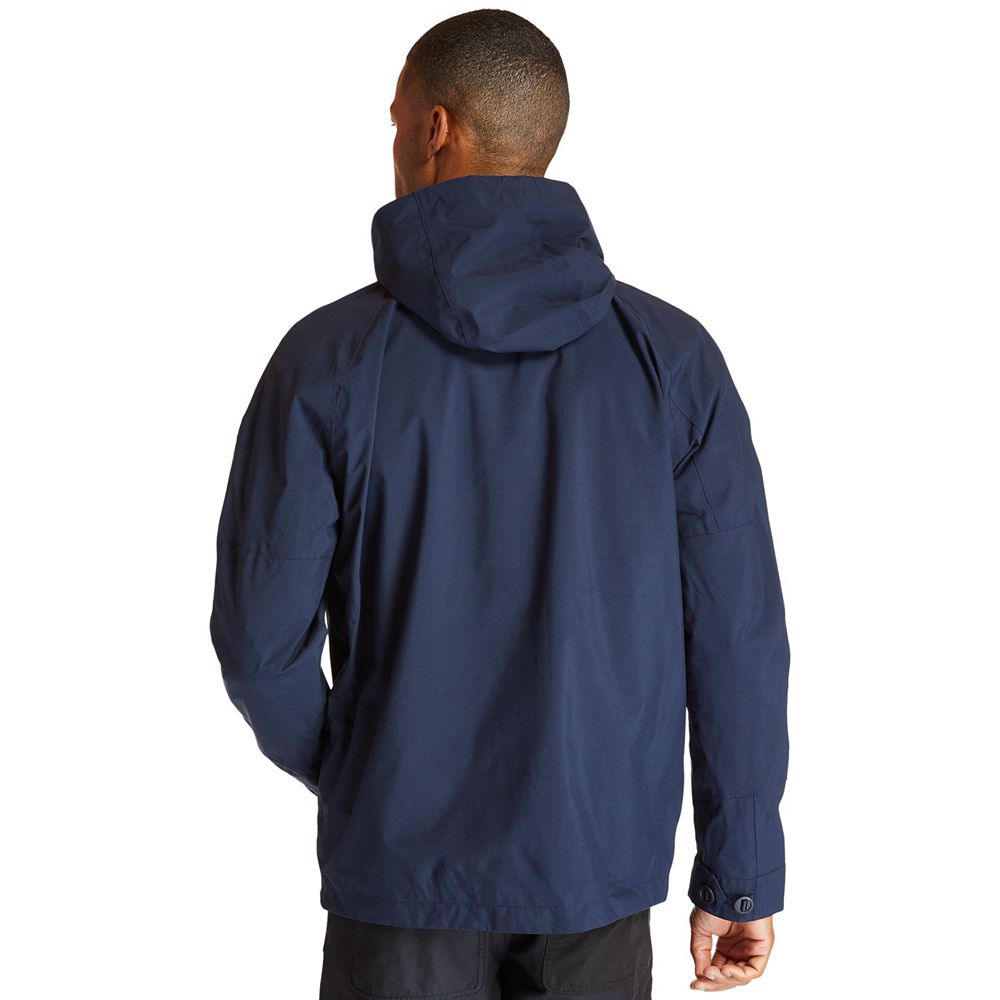 Chaquetas Timberland Argentina Hombre - Ecoriginal Waterproof Worker - Azul Marino - PLASWI-248